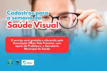 Prefeitura de Silveira Martins abre cadastros para Semana da Saúde Visual com exames gratuitos