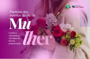 Participe da Programação do Mês da Mulher