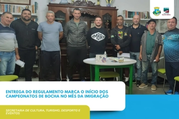 Entrega do Regulamento Marca o Início dos Campeonatos de Bocha no Mês da Imigração