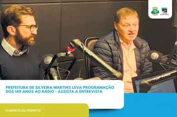 Prefeitura de Silveira Martins amplia divulgação dos 149 anos em entrevista na Rádio CDN