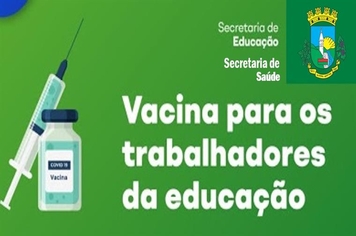 Trabalhadores da Educação de Silveira Martins serão vacinados a partir de segunda (7)