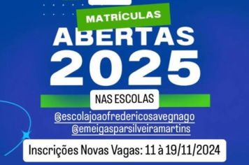 As matrículas e Rematrículas 2025