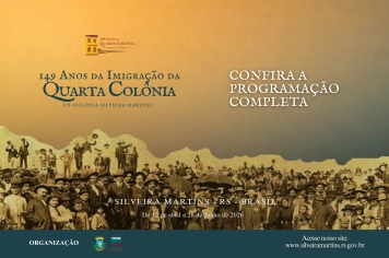 Silveira Martins lança calendário oficial das comemorações dos 149 anos da Imigração Italiana
