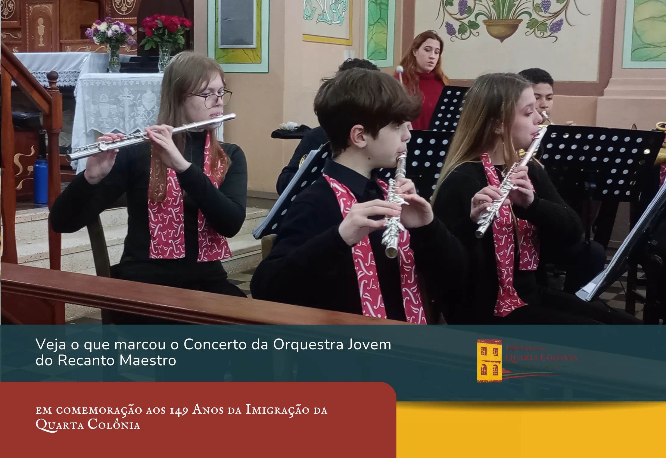 Silveira Martins recebe concerto da Orquestra Jovem Recanto Maestro na Igreja Matriz