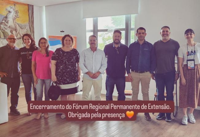 Encerramento do fórum regional permanente de extensão