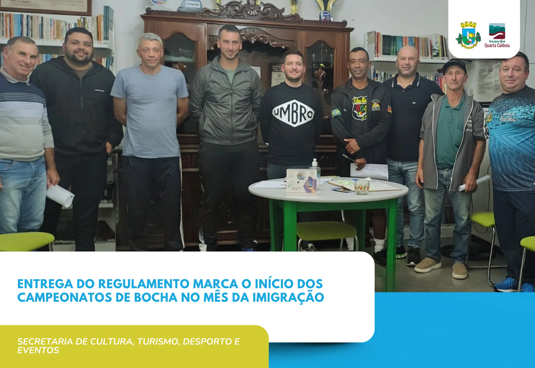 Entrega do Regulamento Marca o Início dos Campeonatos de Bocha no Mês da Imigração