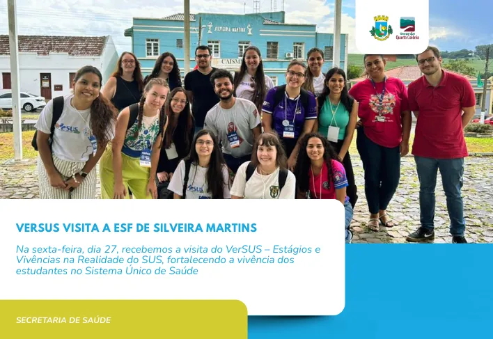 ESF Dr. Custódio Motta Freitas recebe visita do VerSUS e fortalece integração entre ensino e saúde pública