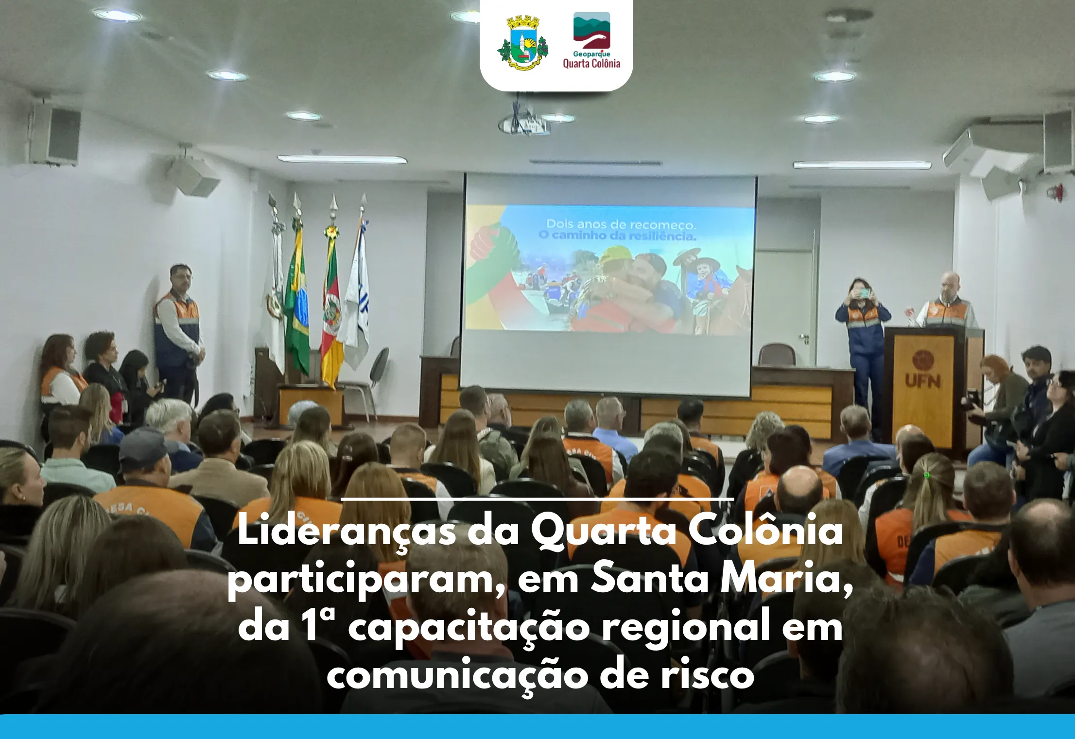 Evento reúne lideranças da Quarta Colônia na 1ª capacitação regional em comunicação de risco