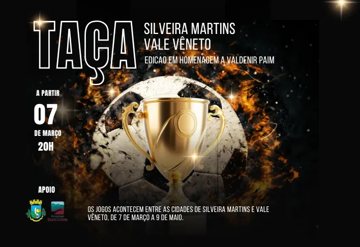Taça Silveira Martins | Vale Veneto 2026 movimenta o território com integração e tradição no futsal