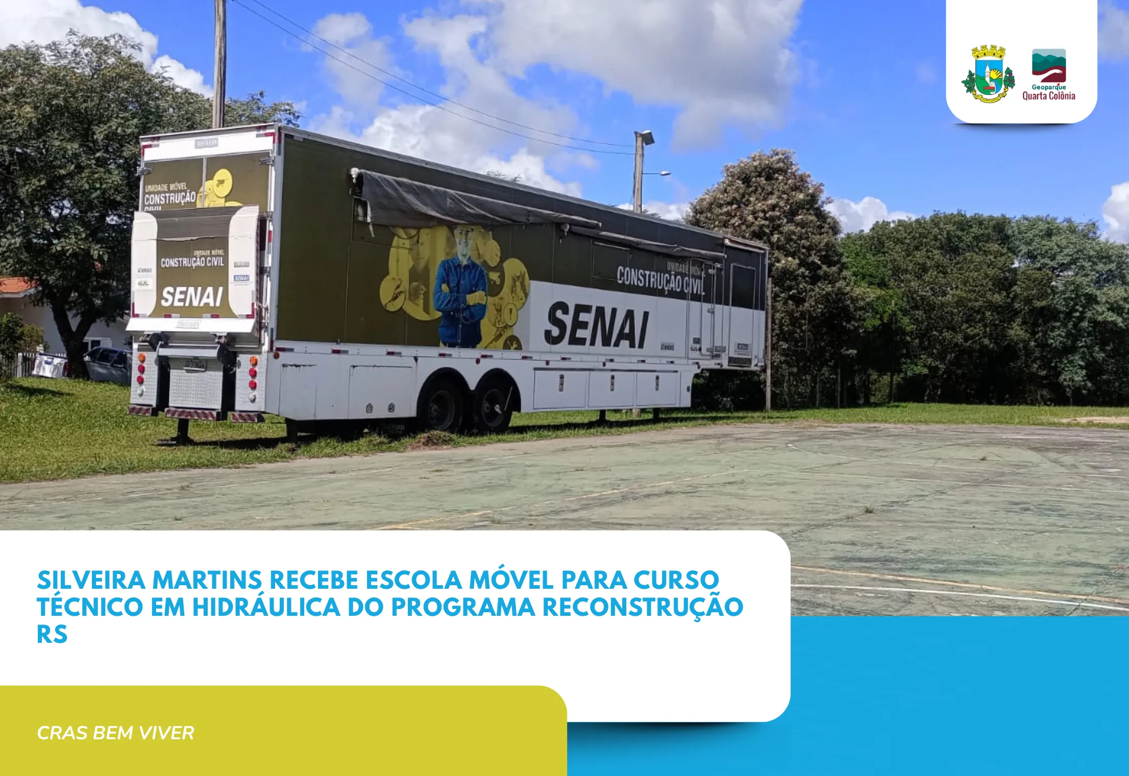 Escola Móvel chega a Silveira Martins e reforça qualificação profissional com curso de Instalações Hidráulicas