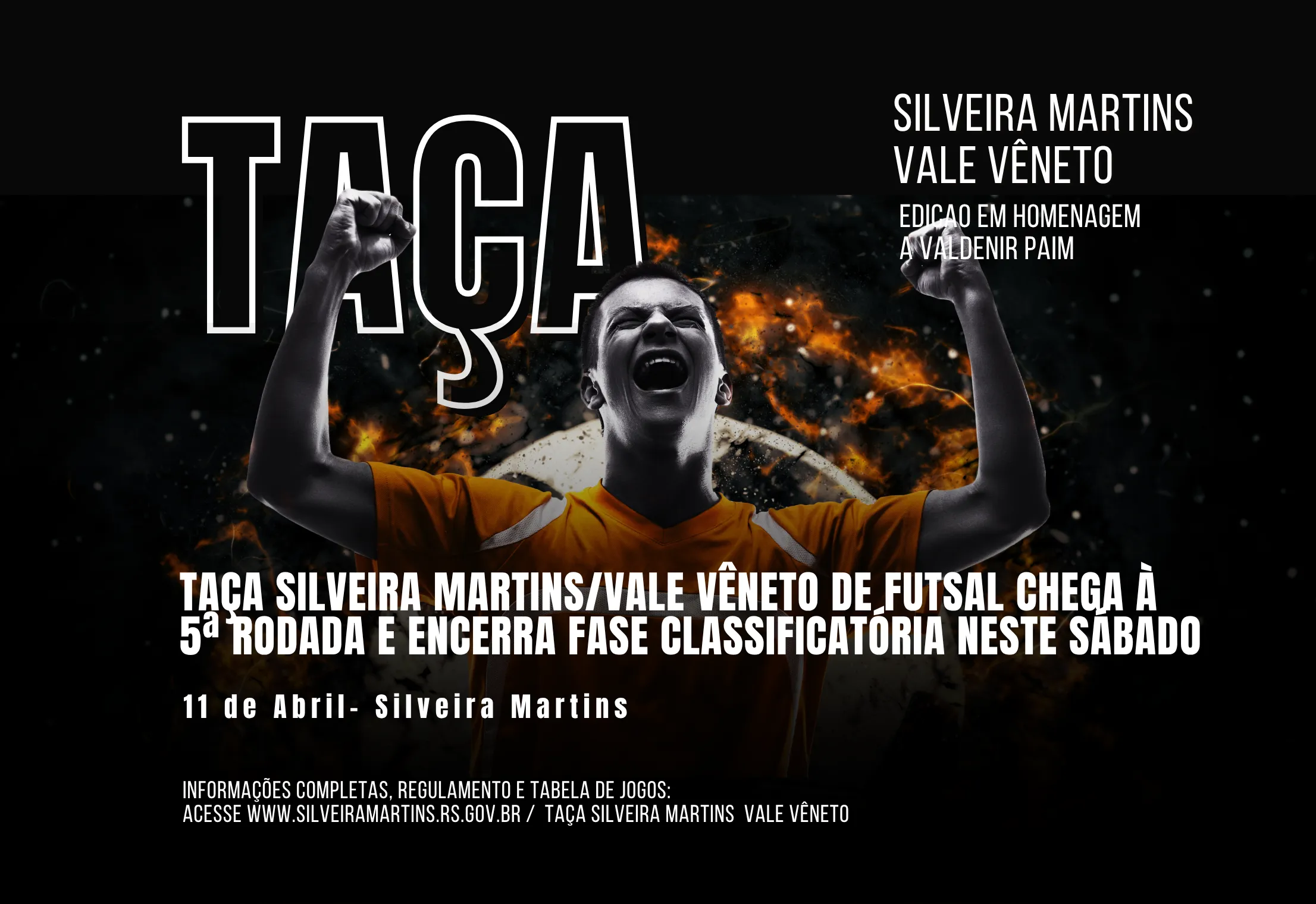 Taça Silveira Martins/Vale Vêneto de Futsal chega à 5ª rodada e encerra fase classificatória neste sábado