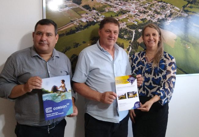 Representantes Institucionais da Corsan entregam plano de trabalho 
