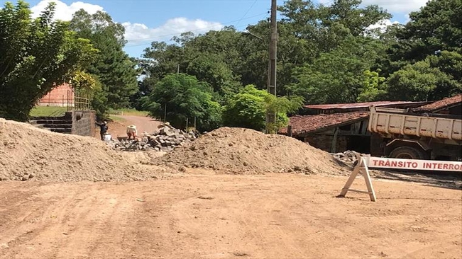 Início da Obra de Calçamento