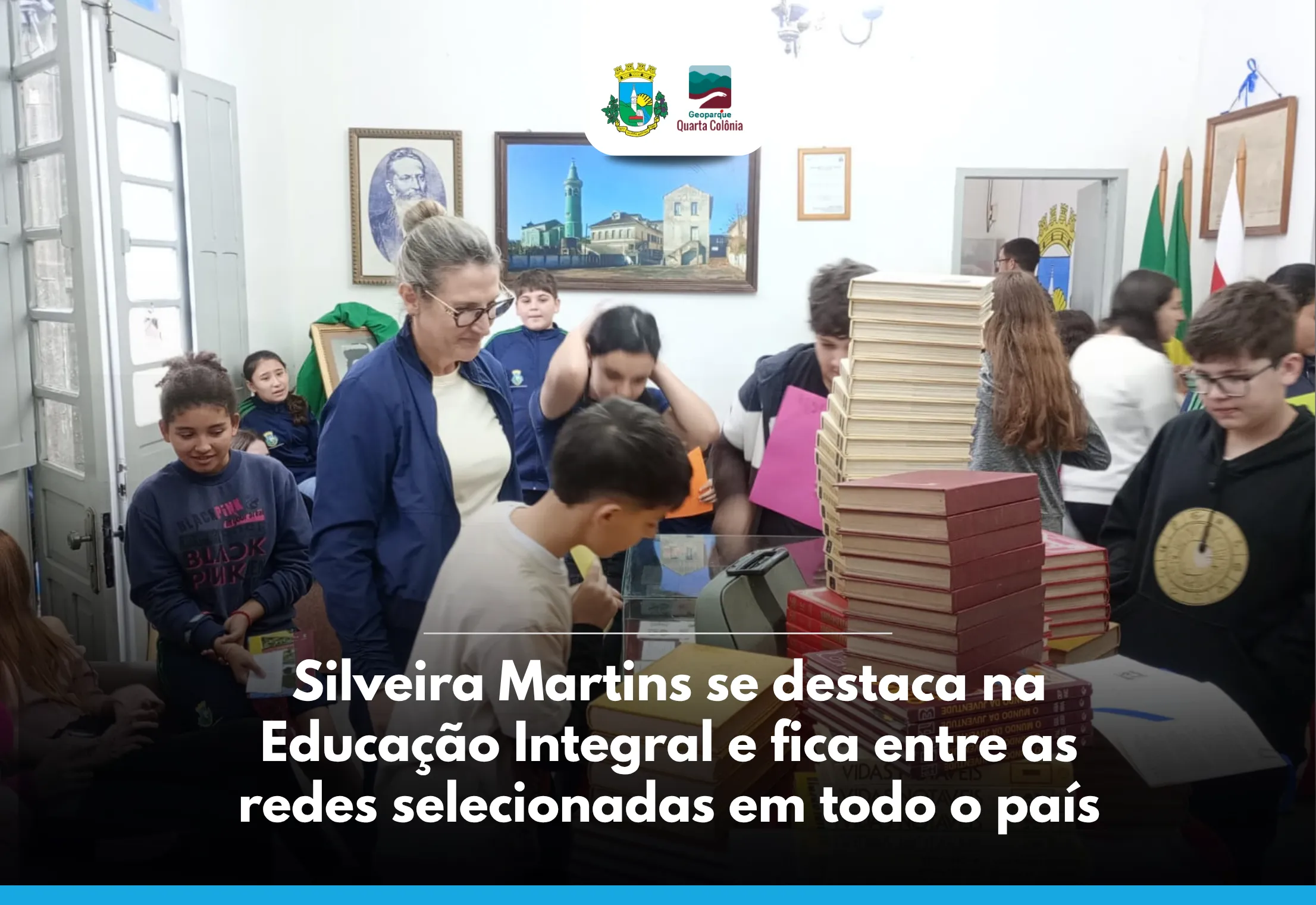 Silveira Martins é destaque nacional e fica entre as 76 redes selecionadas entre mais de 1.080 inscrições em Educação Integral
