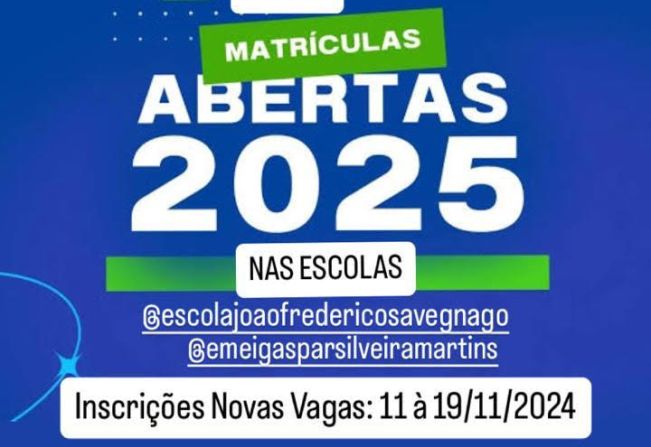 As matrículas e Rematrículas 2025