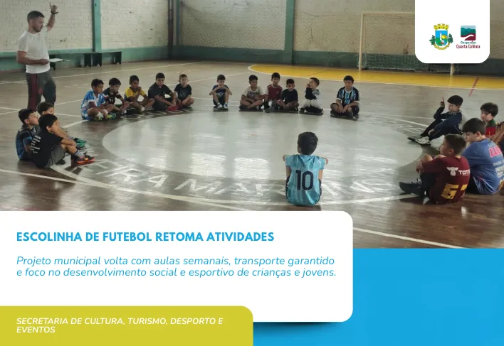 Escolinha Municipal de Futebol retoma atividades