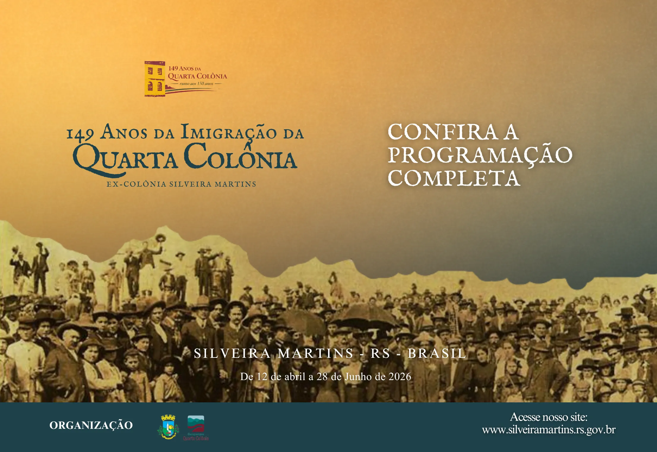 Silveira Martins lança calendário oficial das comemorações dos 149 anos da Imigração Italiana