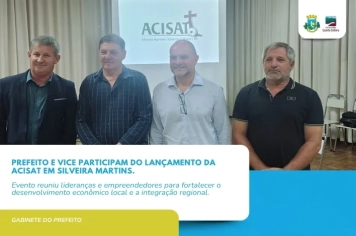Lançamento da ACISAT destaca painel econômico e reúne lideranças em Silveira Martins